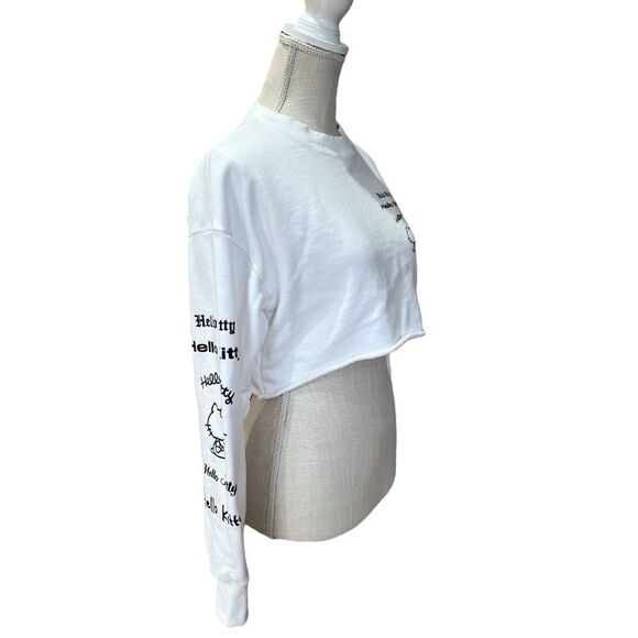 Fig & Viper White  Hello Kitty Pullover Raw Hem Sweater 
Size M - Picture 7 of 11